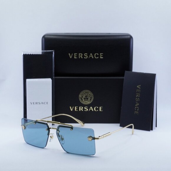 Versace Accessories Final Price Versace Ve2245 0280 Gold Blue